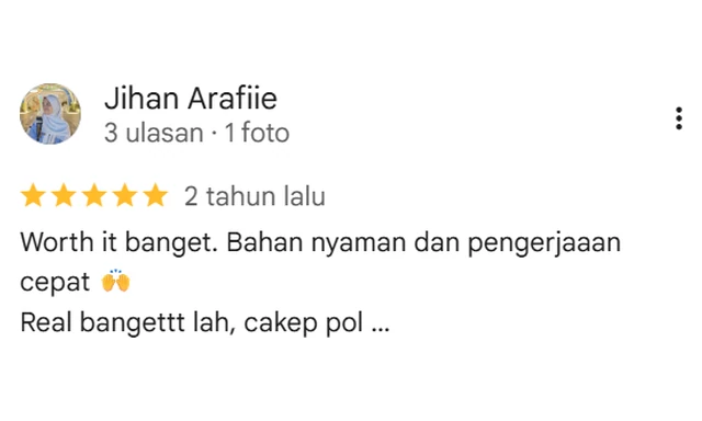 Ulasan Google pelanggan 4